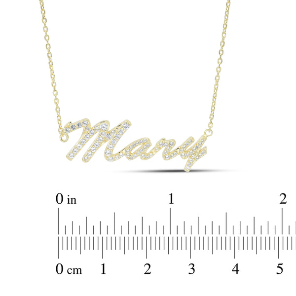 14K Solid Gold Monogram necklace - Customized Pendant with your Initials  -Jewelry for Her