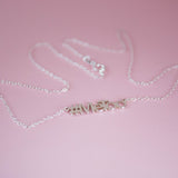 #MeToo MOVEMENT CAMPAIGN MESSAGE NECKLACE   - STERLING SILVER