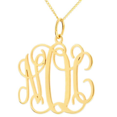 MONOGRAM PENDENT - GOLD