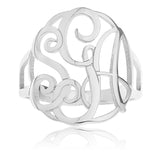 MONOGRAM RING - STERLING SILVER