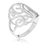 MONOGRAM RING - STERLING SILVER