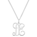 MONOGRAM 2 LETTER NECKLACE - STERLING SILVER