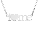 I HEART NECKLACE PERSONALIZED - STERLING SILVER