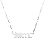 I HEART NECKLACE PERSONALIZED - STERLING SILVER