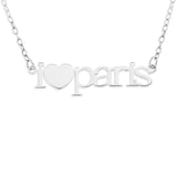 I HEART NECKLACE PERSONALIZED - STERLING SILVER