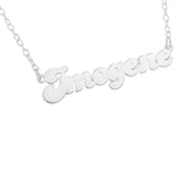 NAME NECKLACE FANCY FONT - STERLING SILVER