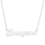 NAME NECKLACE FANCY FONT - STERLING SILVER