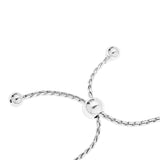 NAME BAR ON ADJUSTABLE SLIDER BRACELET - STERLING SILVER