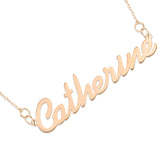 Name Necklace in Rose Gold - Simple Script Font