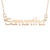 NAME NECKLACE ROSE GOLD - Block Font