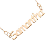 NAME NECKLACE ROSE GOLD - Block Font
