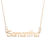 NAME NECKLACE ROSE GOLD - Block Font