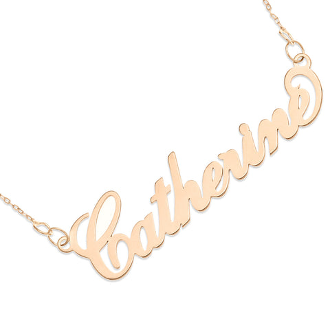 NAME NECKLACE ROSE GOLD - Carrie Font