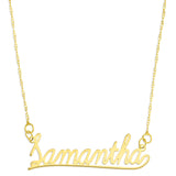 NAME NECKLACE LEARNING CURVE FONT - GOLD