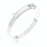 Baby Bangle Expandable in Sterling Silver .925 for engraving