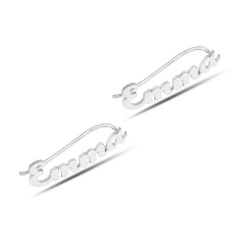 NAME EAR CLIMBER - STERLING SILVER
