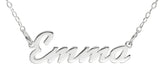 Name Necklace personalized in script font - STERLING SILVER