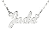 Name Necklace personalized in script font - STERLING SILVER
