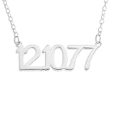 NUMBER NECKLACE - STERLING SILVER