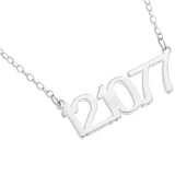 NUMBER NECKLACE - STERLING SILVER