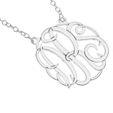 MONOGRAM PENDENT  3D - STERLING SILVER
