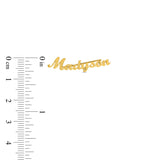 NAME EAR CLIMBER - YELLOW GOLD PLATED