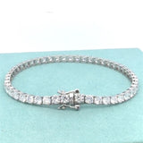 7.56 Ct Diamond Tennis Bracelet Brilliant Lab Grown 14K Authent. IGI E-F VVS