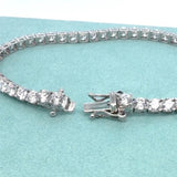 7.56 Ct Diamond Tennis Bracelet Brilliant Lab Grown 14K Authent. IGI E-F VVS