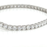 7.56 Ct Diamond Tennis Bracelet Brilliant Lab Grown 14K Authent. IGI E-F VVS