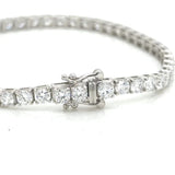 7.56 Ct Diamond Tennis Bracelet Brilliant Lab Grown 14K Authent. IGI E-F VVS