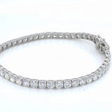 7.56 Ct Diamond Tennis Bracelet Brilliant Lab Grown 14K Authent. IGI E-F VVS