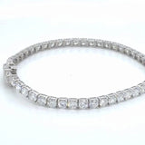 7.56 Ct Diamond Tennis Bracelet Brilliant Lab Grown 14K Authent. IGI E-F VVS