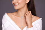Rosary Necklace Miraculous Medal, Sterling Silver Catholic Necklace, Virgin Mary Jewelry, Religious Gift for Women