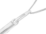 Sterling Silver Cross Pendant Crucifix Jesus 18" Curb Chain Religious Men Woman