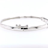 Cubic Zirconia set Sterling Silver 925 Cuff Bracelet Bangle female gift black cz