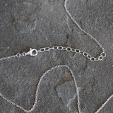 Flawless Trillion shape Sterling Silver Pendent Necklace Brilliant C Zirconia