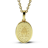 Miraculous Medals in 18K Gold plated Sterling Silver set with Cubic Zirconia