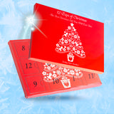 Christmas Advent Calendar 925 Silver Necklace Pendents Earrings Jewelry Gift set