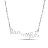 925 Sterling Silver Beautiful Script Name Necklace | Personalized Gift