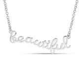 925 Sterling Silver Beautiful Script Name Necklace | Personalized Gift