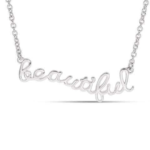 925 Sterling Silver Beautiful Script Name Necklace | Personalized Gift