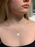 Saint Christopher Protect Us Sterling Silver Pendent Medal Necklace Religious