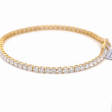5 Ct Diamond Tennis Bracelet Brilliant Lab Grown 14K Gold Certified by IGI E-F VS2