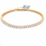 5 Ct Diamond Tennis Bracelet Brilliant Lab Grown 14K Gold Certified by IGI E-F VS2