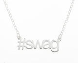 HASHTAG NAME OR WORD NECKLACE - STERLING SILVER