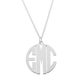 MODERN MONOGRAM PENDENT SMALL - STERLING SILVER