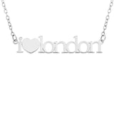 I HEART NECKLACE PERSONALIZED - STERLING SILVER
