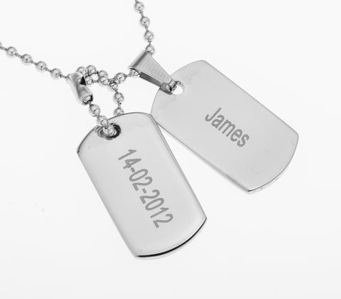 DOG TAGS - STAINLESS STEEL