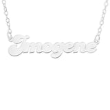 NAME NECKLACE FANCY FONT - STERLING SILVER