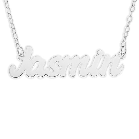 NAME NECKLACE BOLD FONT - STERLING SILVER